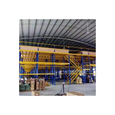 China Corrosion Protection Mezzanine Floor System Multilevel Rack Mezzanine Floor Racking System Steel Platform for sale