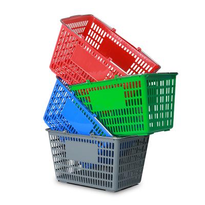 China LD Shopping Mall Shopping Basket Super Market Basket Plastic Store Mall Shopping Basket for sale