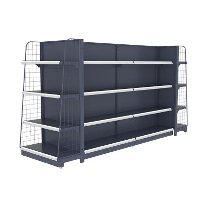 China Double Sided Heavy Duty LD Supermarket Shelf Display Rack For Shops for sale