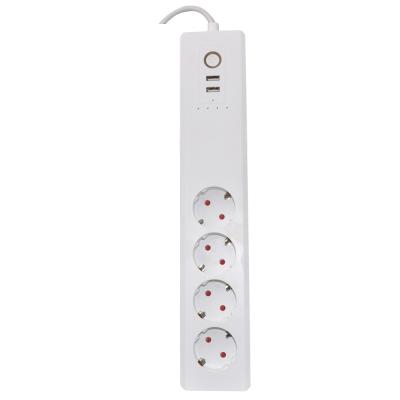 China China Factory USB Wifi Alexa Google Voice Control Power Strip Smart Array Wholesale Residential/Multipurpose Smart Plug Socket for sale