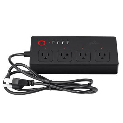 China WiFi USB Lamp Socket Electric Smart Convenience Charging Sockets Residential/Multipurpose US Standard Supports Google Voice Connection for sale