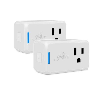 China 10A USA Plug 10A US Plug Zigbee Tuya Smart Wireless Power Socket Residential / Multipurpose Smart Work With Google Alexa for sale