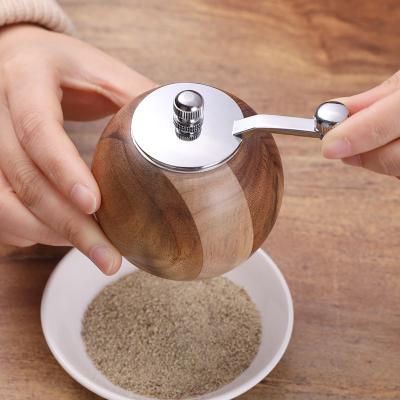 China New Viable Wooden For Kitchen Sea Salt and Peppercorn Grinder for sale