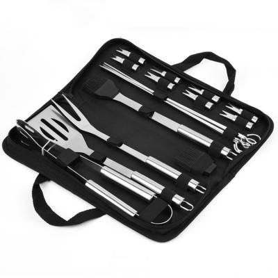 China Amazon Success Easily Cleaned Complete Premium Stainless Steel Outdoor BBQ Tools 20 PCS Set for sale