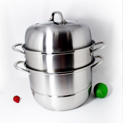 China Sustainable Versatile Professional Stainless Steel Pot Steamers 28cm for sale