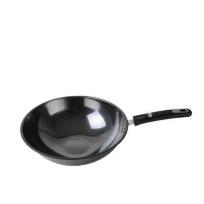 China Sustainable Food Grade Cast Iron Restaurant Home Cookware Wok / Frying Pan for sale