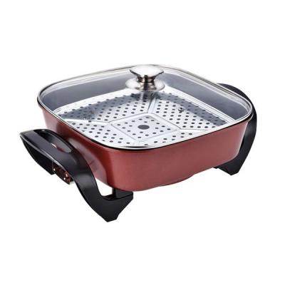 China Non-stick Electric Car Stoves Thermostat Cook Wok Frying Wok Pan for sale