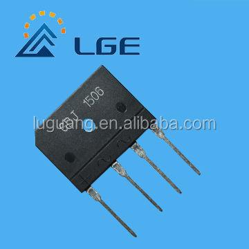 China Motorcycle 15A 600V Glass Passivated Single Phase Bridge Rectifier GBJ1506 for sale