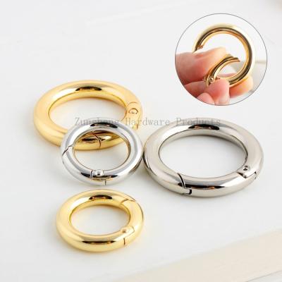 China High Precision Multicolor O-shaped Luggage Bags Hardware Elastic Ring Open Mouth Spring Accessories for sale