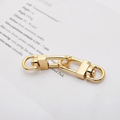 China Luggage Accessories Factory Outlet Leather Bag Accessories Hardware Handbag Bag/Hardware Accessories with Small Charm Zinc Alloy Gold Hook Buckle for sale