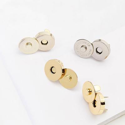 China Purse Accessories Wholesale 18mm Magnetic Button Bag Button Hardware Copper Magnetic Metal Bag Accessories for sale