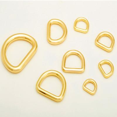 China Handbag accessories production K ring luggage accessories half gold hardware D-ring buckle high-end chain shoulder strap for sale