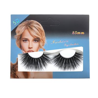 China Long 25mm Mink Eyelash With Custom Eyelash Logo real Mink Lashes 3d natural 3d crate wholesale seller for sale