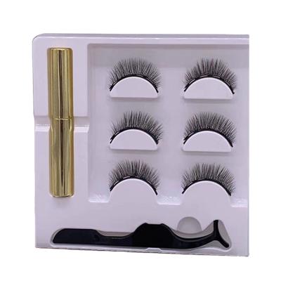 China Long Criss Cross Professional Thick Natural Most Popular Magnetic Eyelash Box With Magnetic Coating for sale