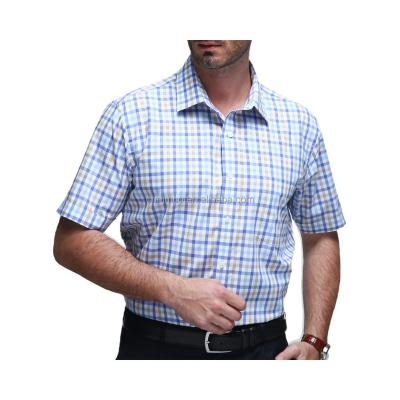 China Anti-Shrink wholesale factory custom resort casual dress 100% cotton summer short sleeve men's shirt for sale