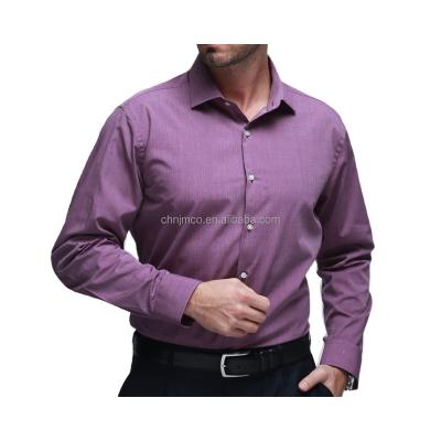 China Anti-Shrink WHOLESALE 100%COTTON END ON END CASUAL STAND COLLAR OVERSIZED  MEN'S DRESS SHIRT for sale