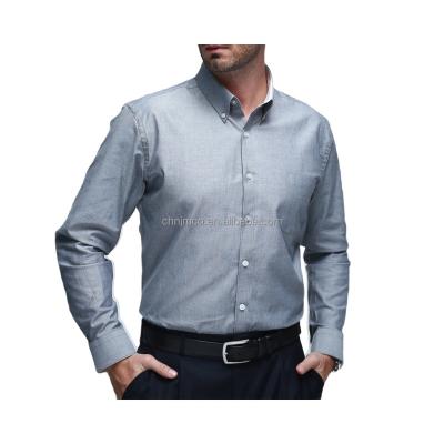 China Anti-Shrink CLASSIC 100% COTTON PLAIN CASUAL BUTTON DOWN COLLAR OVERSIZED MEN'S DRESS SHIRT for sale