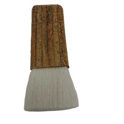 China 4# White Goat Paint Hair With Handle Bamboo Brush For Thailand Market Bamboo Brush Cleaning for sale