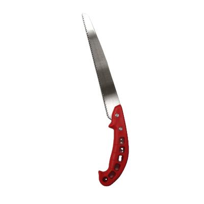 China High Quality Garden Tools Wooden 24CM SK4 Steel With Red Color PP Handle Garden Hand Saw for sale