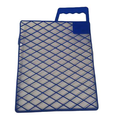 China 9 Inch Blue Color Plastic Paint Roller Grid Brush Grid Paint Grinding Grid for sale