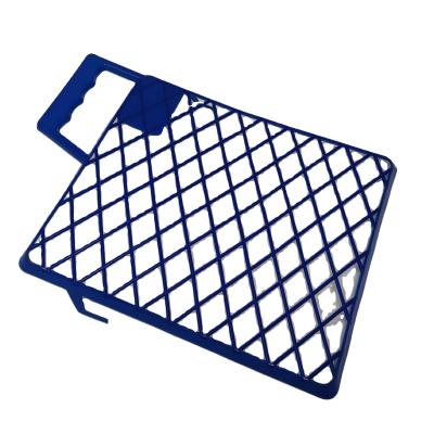 China 7 Inch Blue Color Plastic Paint Roller Grid Brush Grid Paint Grinding Grid for sale