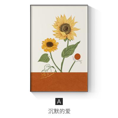 China New Style Fashion Sunflower Sunflower Hotel Room Wall Art Paintings Canvas Art Decor Waterproof Home for sale