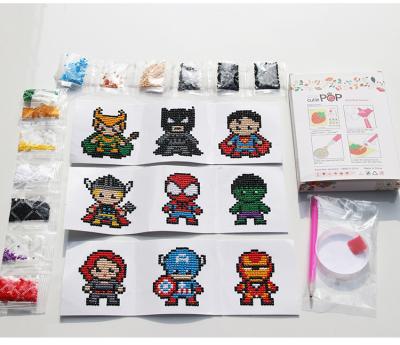 China Personalized Customization American Movie Theme Diamond Painting Cartoon Diy Sticker With Avengers Action Numbers for sale