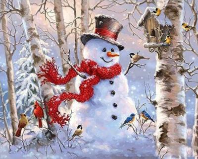 China New hot sale classic/postmodern Christmas snowman diamond painting craft diamondpainting for sale