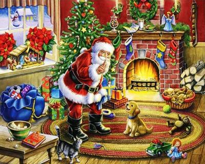 China New Classical/Postmodern Diamond Painting Christmas Picture Christmas Gift Diamond Painting Pen Painting Tips for sale