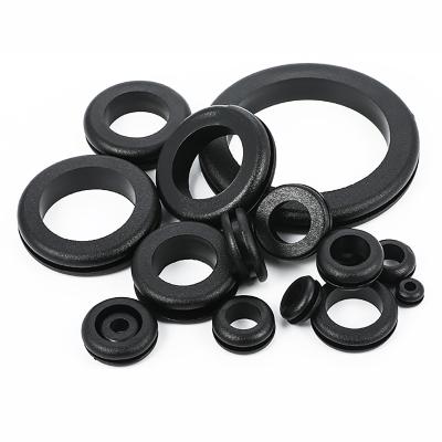 China Protective Ring Pad Grommet 7-80mm Sealing Cap Gasket Guard Bilateral Rubber Bilateral Loop Wire and Hose Environmental Protection Coil Wire Sleeving for sale