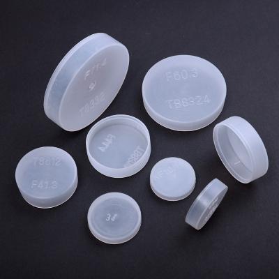 China Plastic White Translucent Quick Installation Hydraulic Quick Installation Plug Cap Cover Device CF/KF/ISO Vacuum Flange End Face Protection Sleeve PE Dust Blind Sleeve for sale