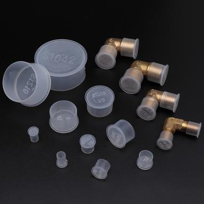 China Wire Decoration Protective Strip Edge Trim Cover Outer Common Plastic Oil Pipe Hole Covers Protective Cap Screw Sleeve Round PE Dust Tube White Translucent Sheath for sale