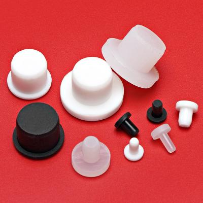 China Sight Decoration Dustproof Protective Sealing And Plug Silicone Rubber Skin Plugs 4mm5mm6mm8mm9mm10mm12mm14mm16mm Hole Joint Ring Pipe Cap Sincere Washer Round Plug for sale