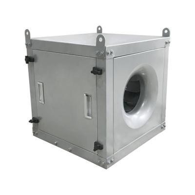 China Hotels 550W 1400RPM Integrated Square Centrifugal Fan Direct Drive for sale