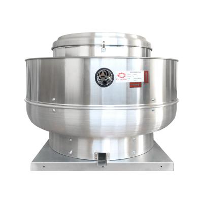 China High Working Temperature Resistance 2HP 7400CFM Upblast Roof Fan Wall Mounted Food Truck Exhaust Fan for sale