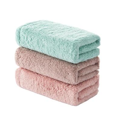 China Wholesale Price Square Absorbent Square Hair Face Absorbent Luxury Soft Cotton Towel Bath Towel for sale