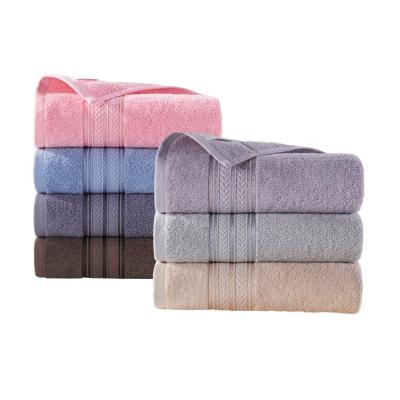 China Viable Luxury Wholesale Custom Face Bath Cotton Soft Absorbent Bath Towel for sale