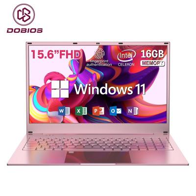 China Fingerprint Recognition 15.6 Inch Intel Celeron N5095 16GB RAM Laptops PC DDR4 256GB 512GB ITB SSD OEM Home School Business Cheap Notebook Laptop for sale