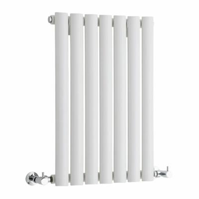 China Easy Installation Horizontal Oval Style 600x7 Bans Designer White/Charcoal Radiator Heater For Single/Double Home Heating for sale