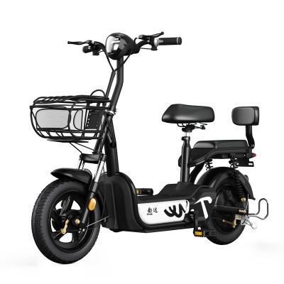 China Vacuum tire factory clearance urban road compact electric bicycle (thickened and thickened) with two seats for women for sale