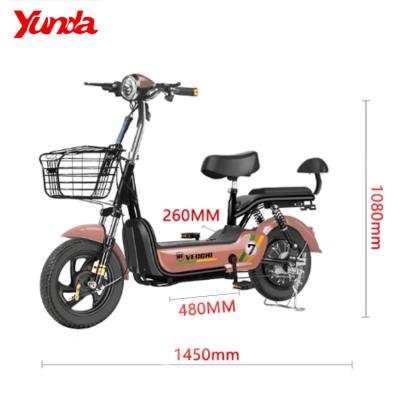 China 2020 vacuum tire new two wheel compact e (thickened and thickened) bikes high carbon steel electric bicycle for sale