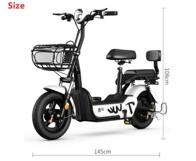 China The traditional two wheel ce of vacuum tire good prices (thickened and thickened) two seats fat tire electric bike not folding for sale