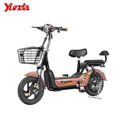 China New design vacuum tire (thickened and thickened) battery life long delivery electric bicycle E-bike with 48V 12A lithium battery for sale