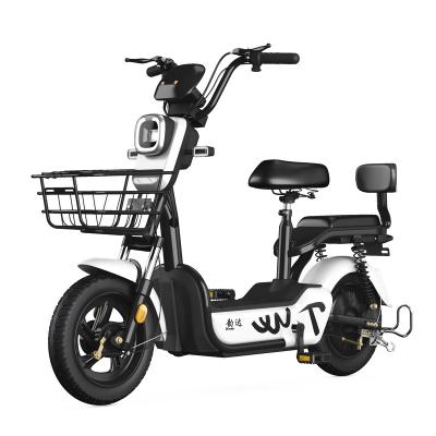 China Vacuum tire (thickened and thickened) electric bicycle of 2021 new electric bicycles. high carbon steel e design with 48V 12A lithium battery for sale