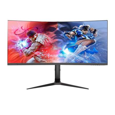 China 34 Inch Curved Screen Monitors IPS LCD Monitor 75hz 100hz Gaming Computer Monitor for sale