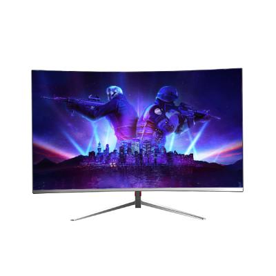 China Monitor de jogos curvo de 27 polegadas personalizado 100Hz 144Hz LED Monitor de tela de computador branco à venda