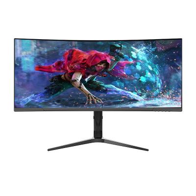 China Superbreed gebogen monitor 4k IPS-paneel 34 inch 3440*1440 165Hz gaming pc-monitor Te koop