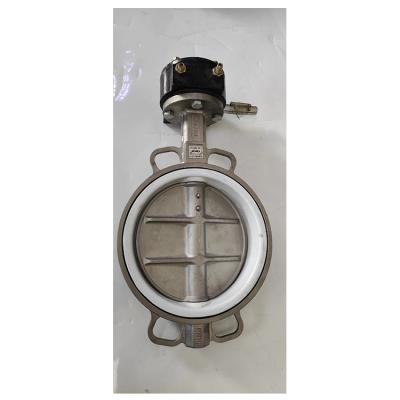 China Notebook China Supplier High Performance Ptfe Hook Wafer General Epoxy Coating Butterfly Valve for sale