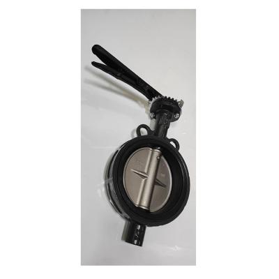 China China Supplier Wafer Type General Tri Clamp Base Oil Water Gas Stainless Steel Butterfly Valve for sale