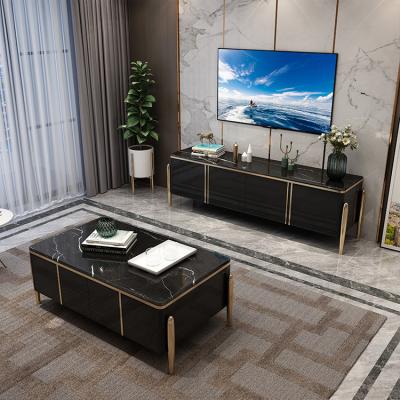 China Simple Modern Black Color Wooden Storage TV Cabinet Living Room Furniture Tv Stand for sale